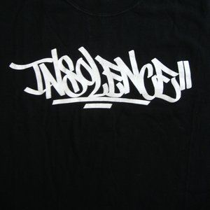Insolence black tshirt